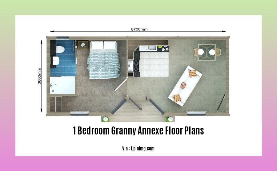 1 bedroom granny annexe floor plans