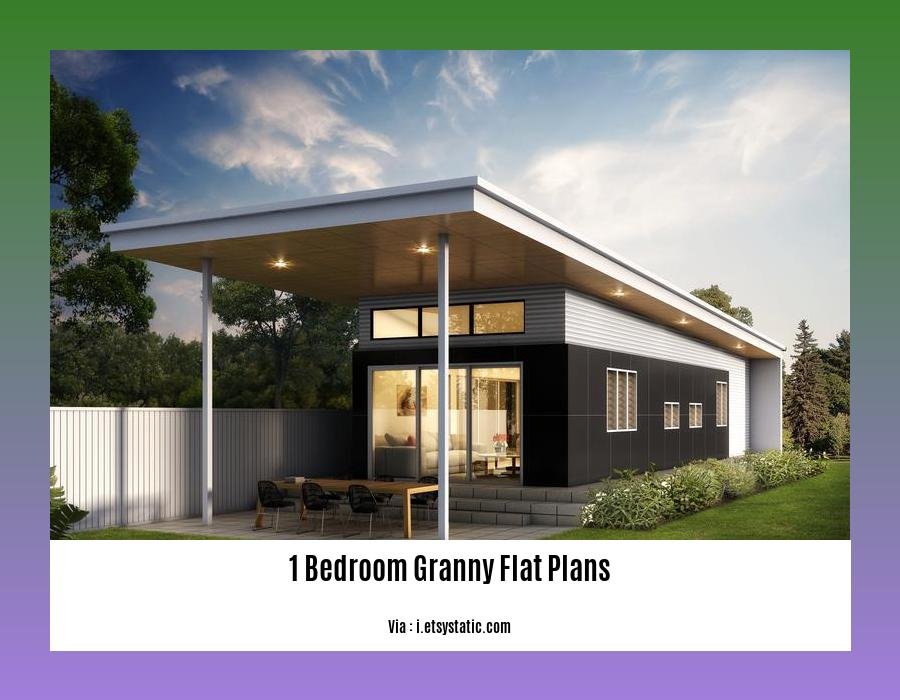 1 bedroom granny flat plans