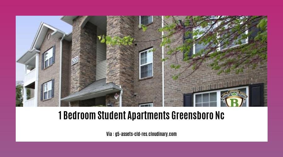 1 Bedroom Student Apartments in Greensboro, NC A Comprehensive Guide