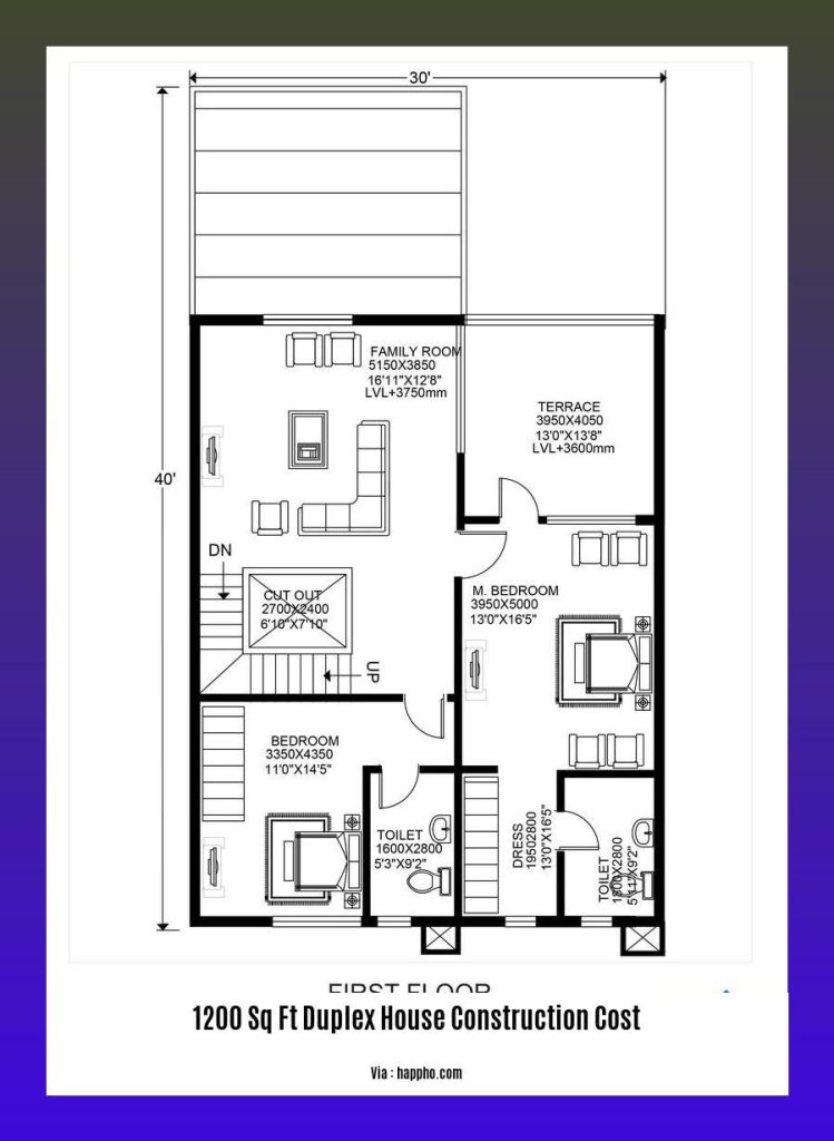 Understanding The Construction Cost Of A 1200 Sq Ft Duplex House 