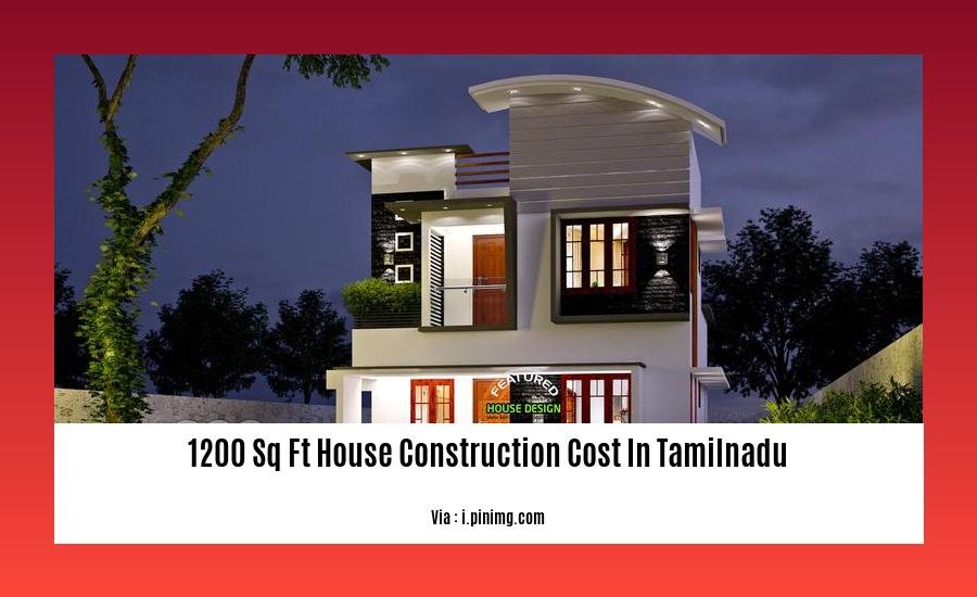 1200 sq ft house construction cost in tamilnadu