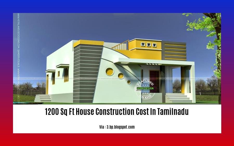 1200 sq ft house construction cost in tamilnadu