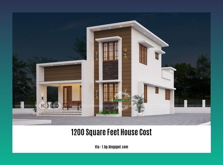 1200 square feet house cost