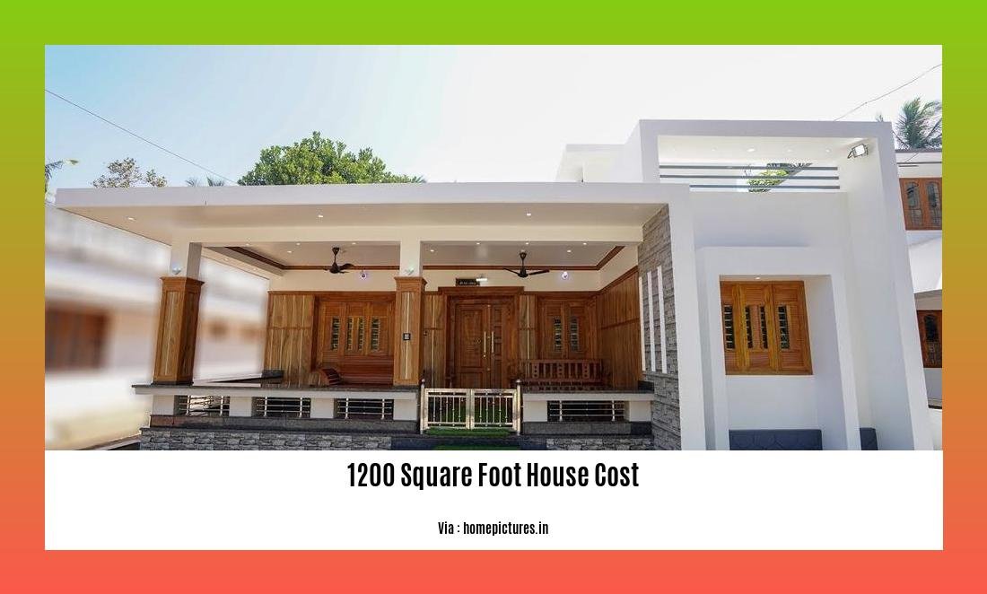 1200 square foot house cost