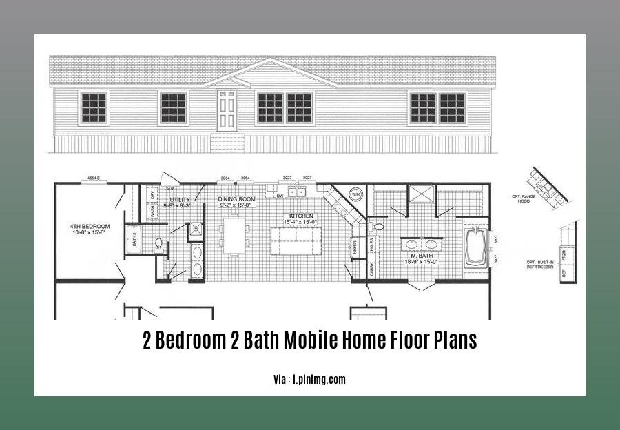2 bedroom 2 bath mobile home floor plans