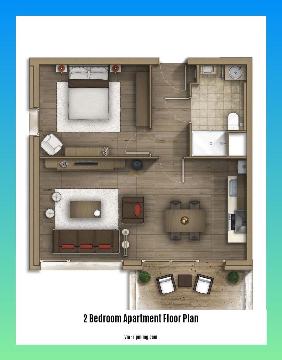 2 bedroom apartment floor plan