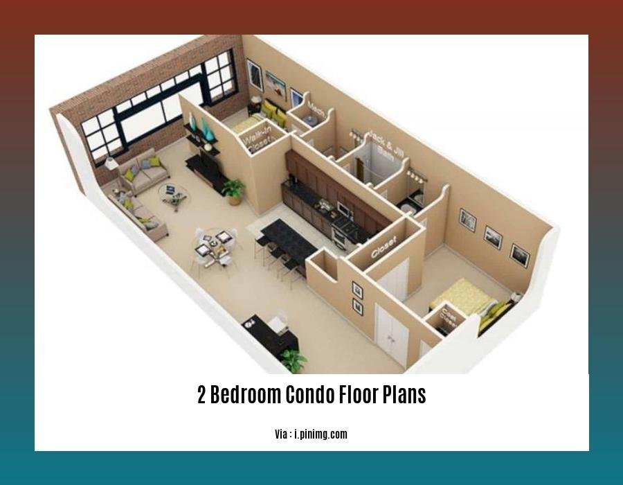 2 bedroom condo floor plans