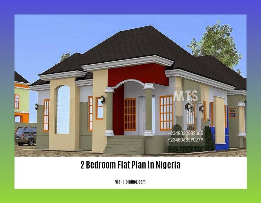 2 bedroom flat plan in nigeria