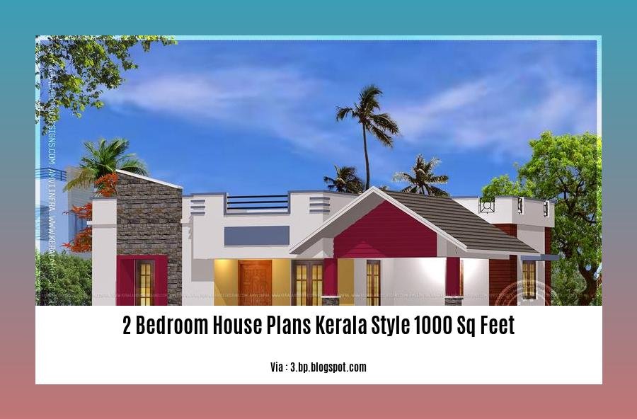 2 bedroom house plans kerala style 1000 sq feet