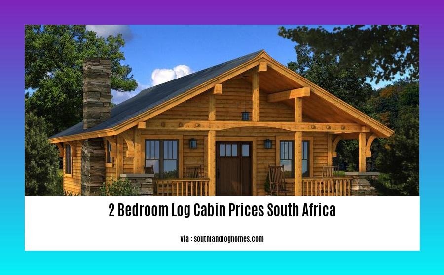 2 bedroom log cabin prices south africa