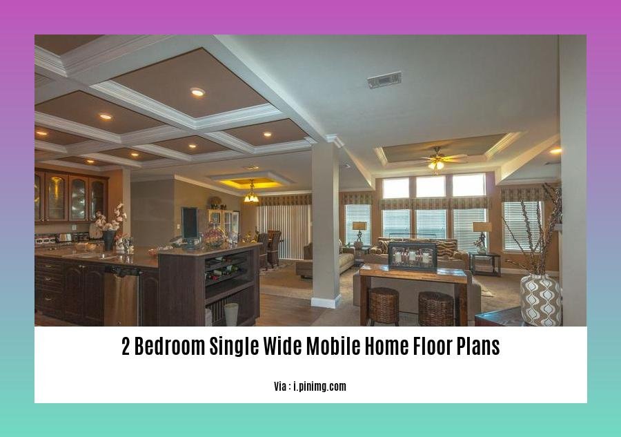 2 bedroom single wide mobile home floor plans