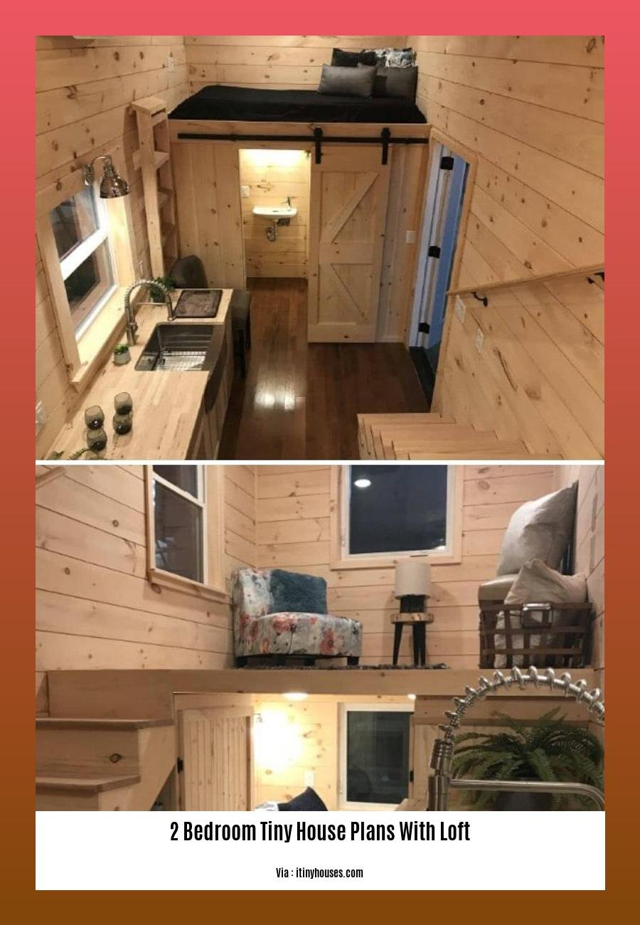 2 bedroom tiny house plans with loft