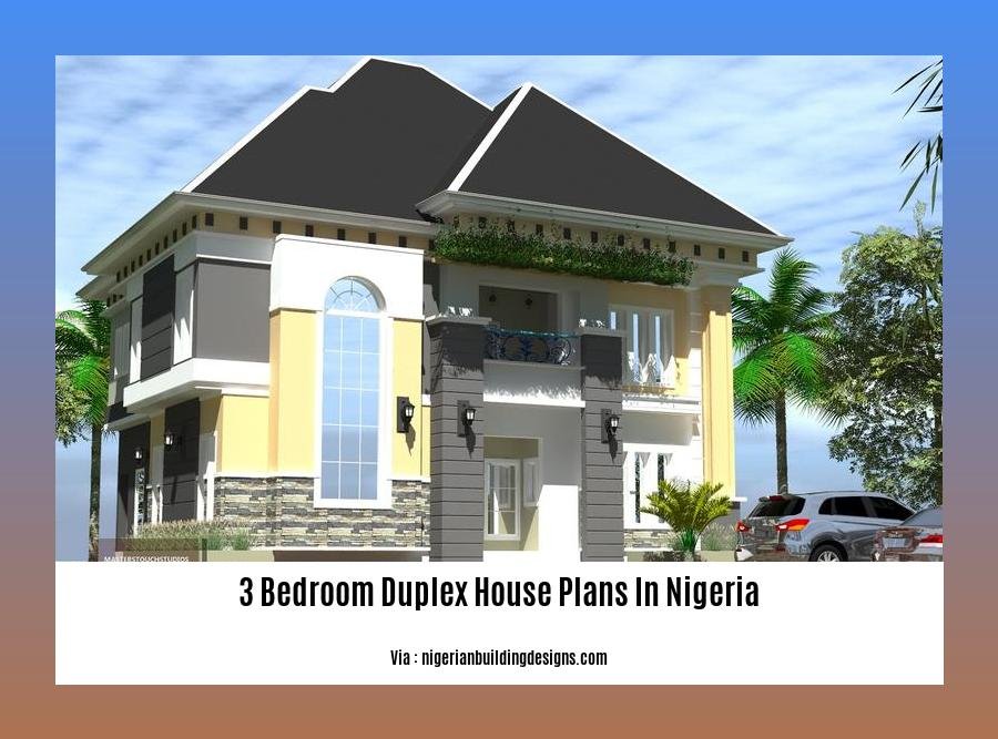 3 bedroom duplex house plans in nigeria