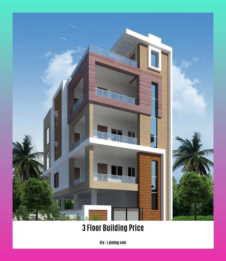 3 floor building price