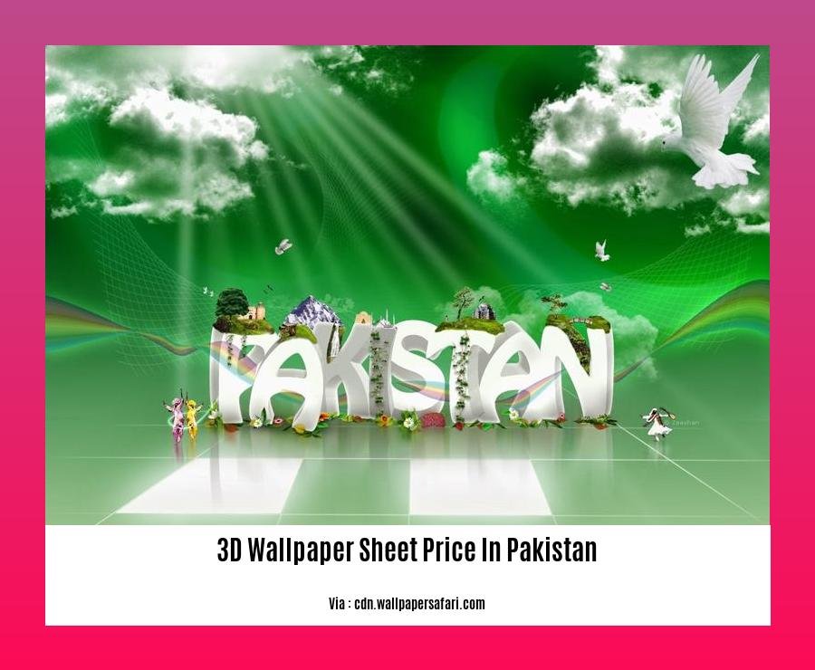 3d wallpaper sheet price in Pakistan