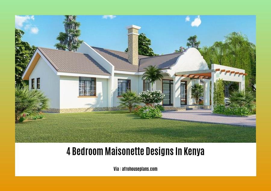 4 bedroom maisonette designs in kenya