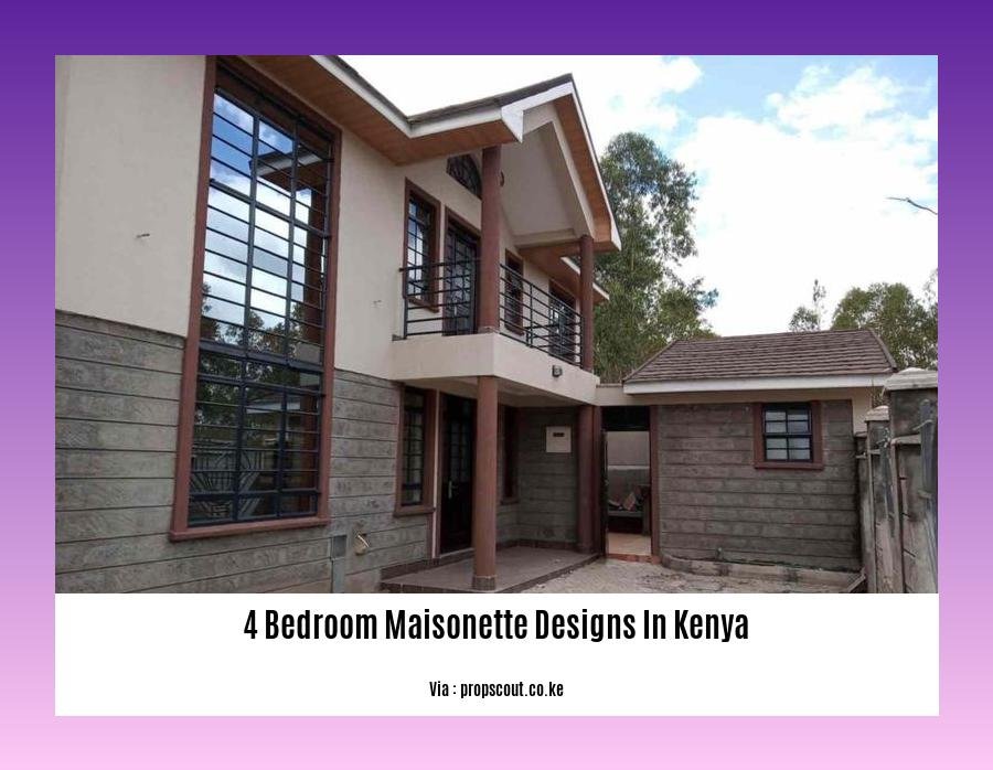 4 bedroom maisonette designs in kenya