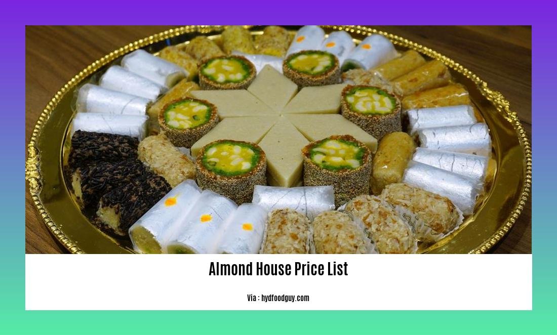 Almond house price list