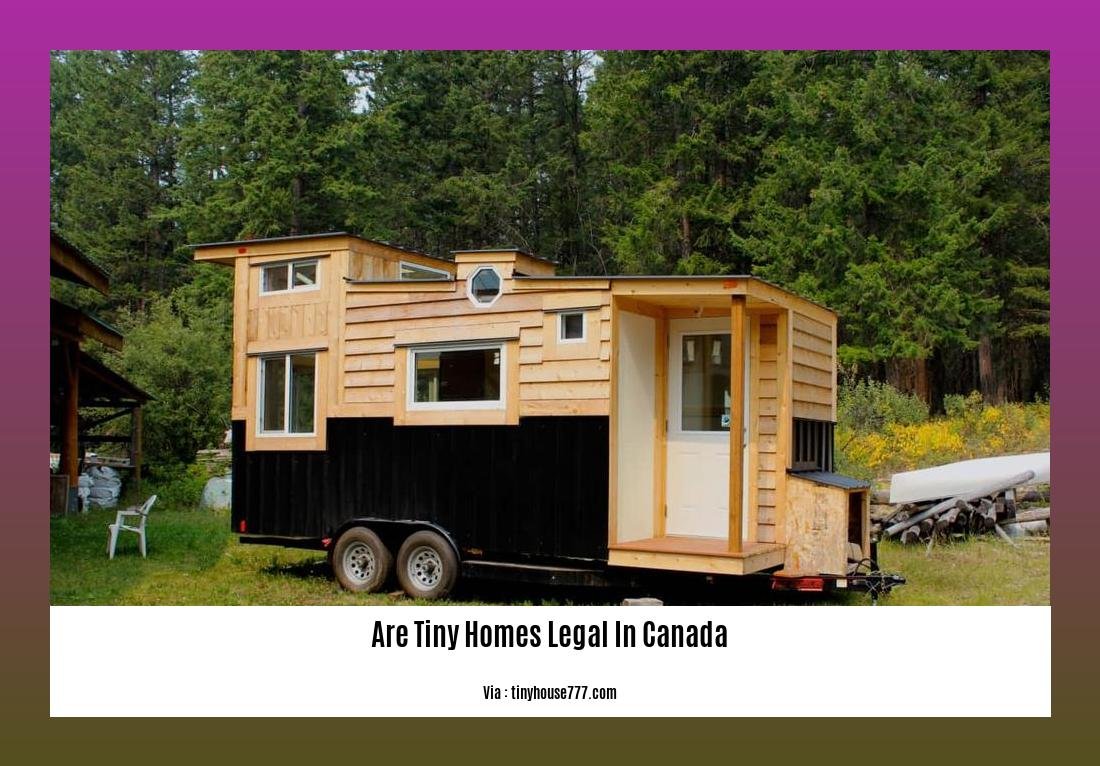 Are tiny homes legal in Canada