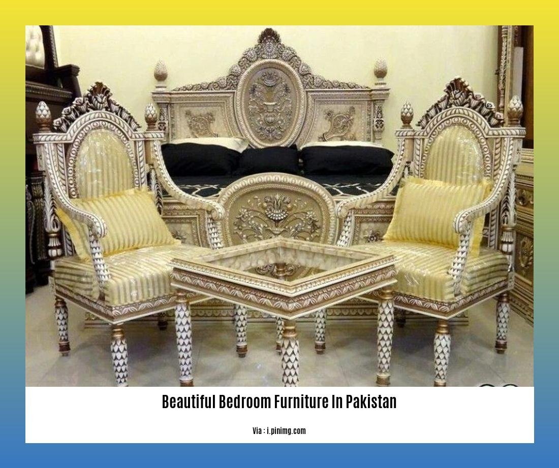 Beautiful bedroom furniture in Pakistan