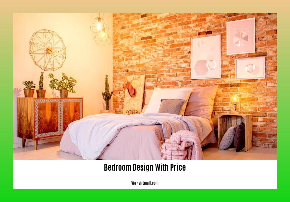 Bedroom design with price