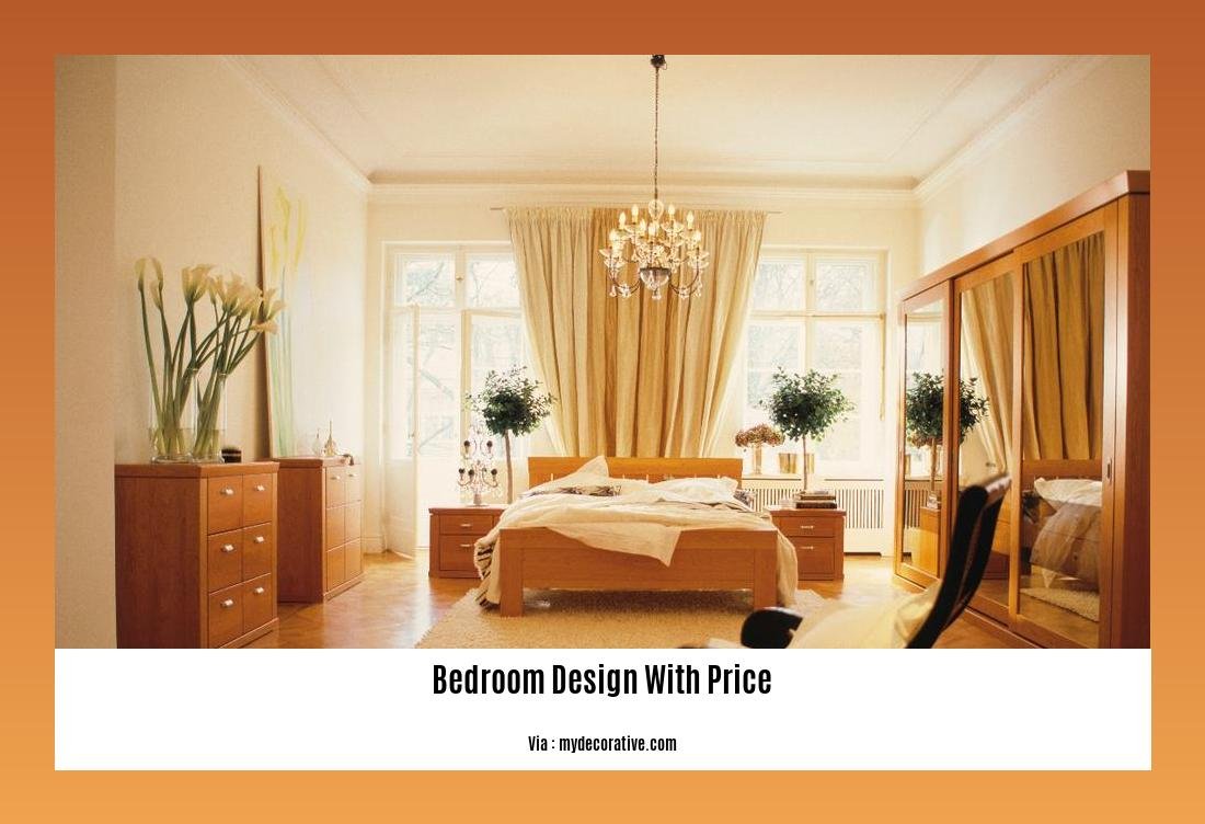 Bedroom design with price