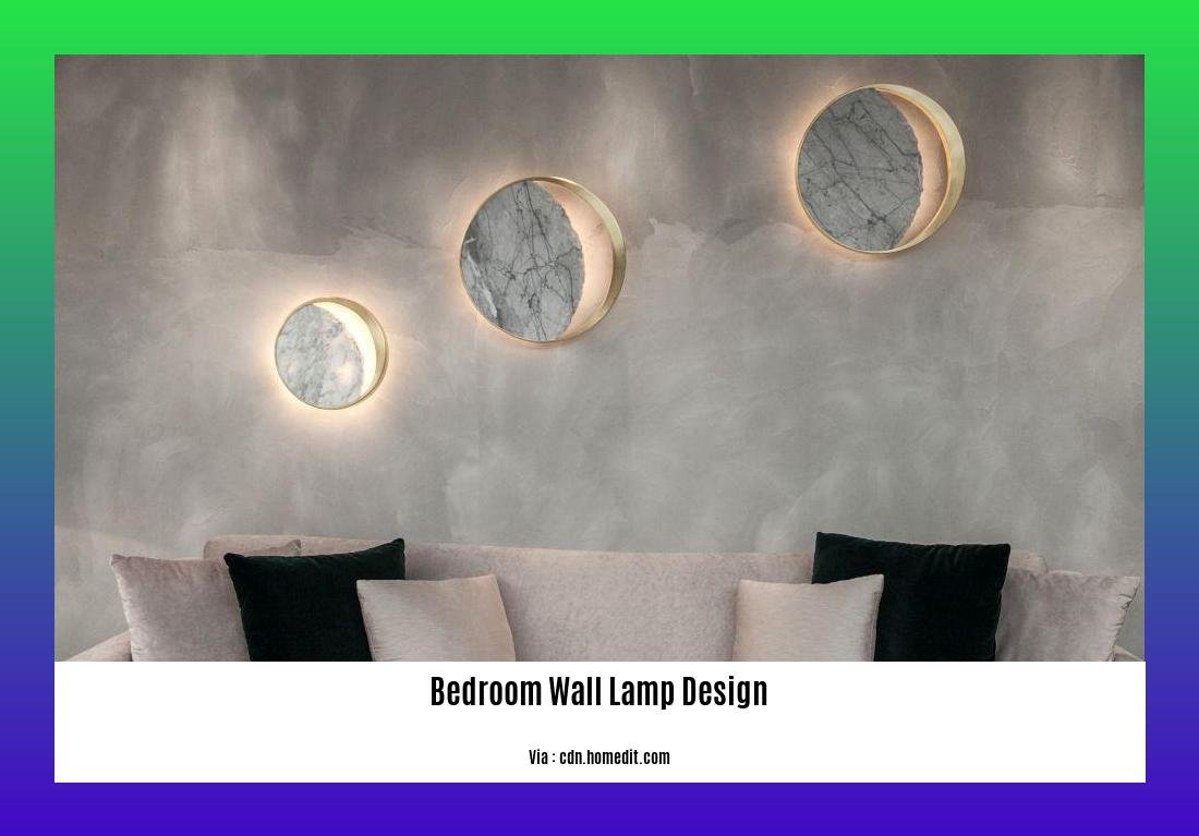 Bedroom wall lamp design