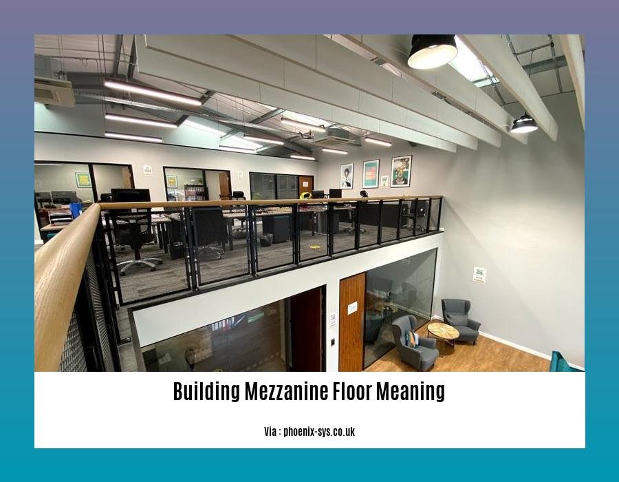 Building mezzanine floor meaning