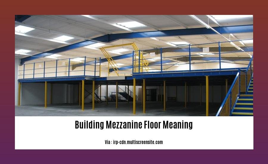 Building mezzanine floor meaning