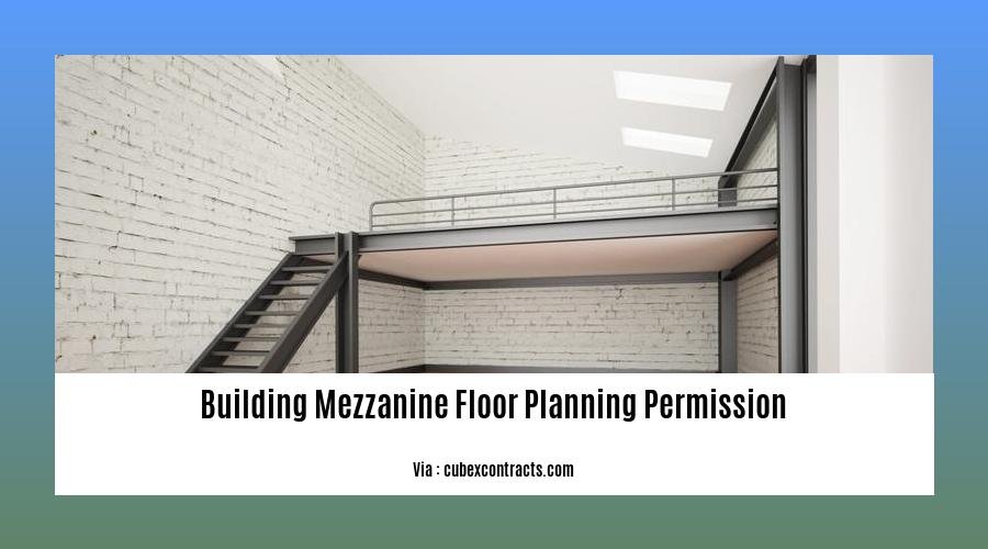 Building mezzanine floor planning permission