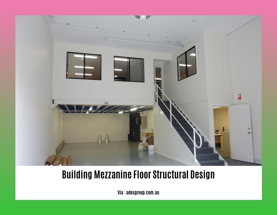 Building mezzanine floor structural design