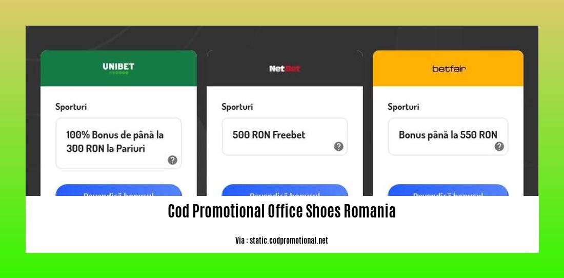 Cod promotional office shoes Romania