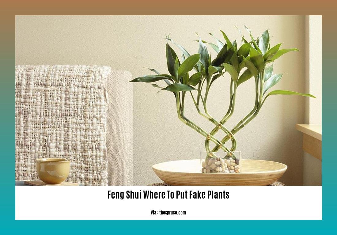 Feng Shui where to put fake plants