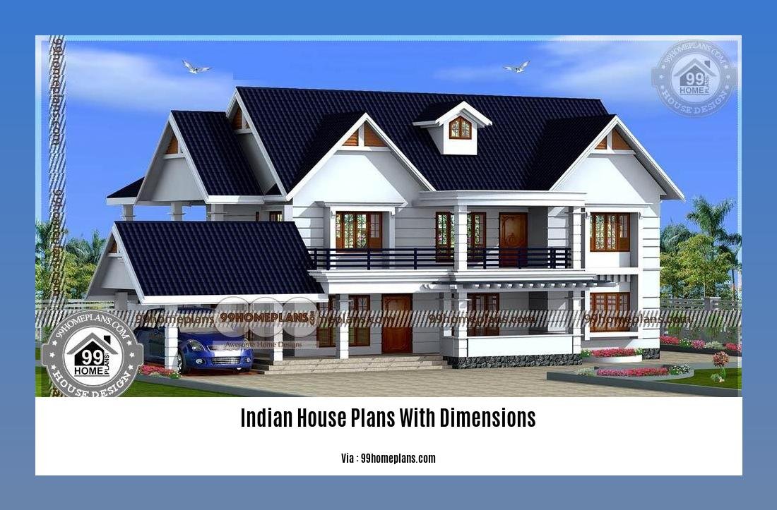 Indian house plans with dimensions