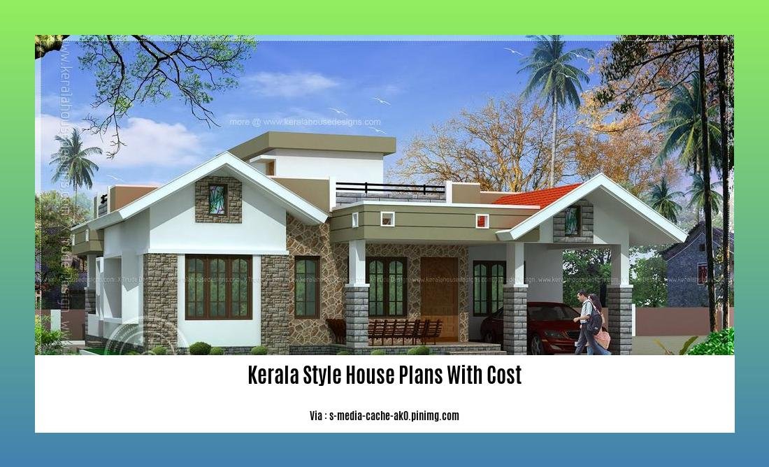 Kerala style house plans with cost