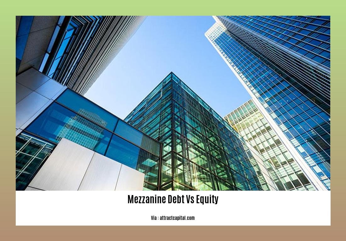 Mezzanine debt vs equity