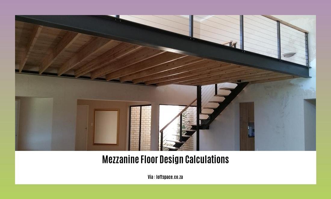 Mezzanine floor design calculations