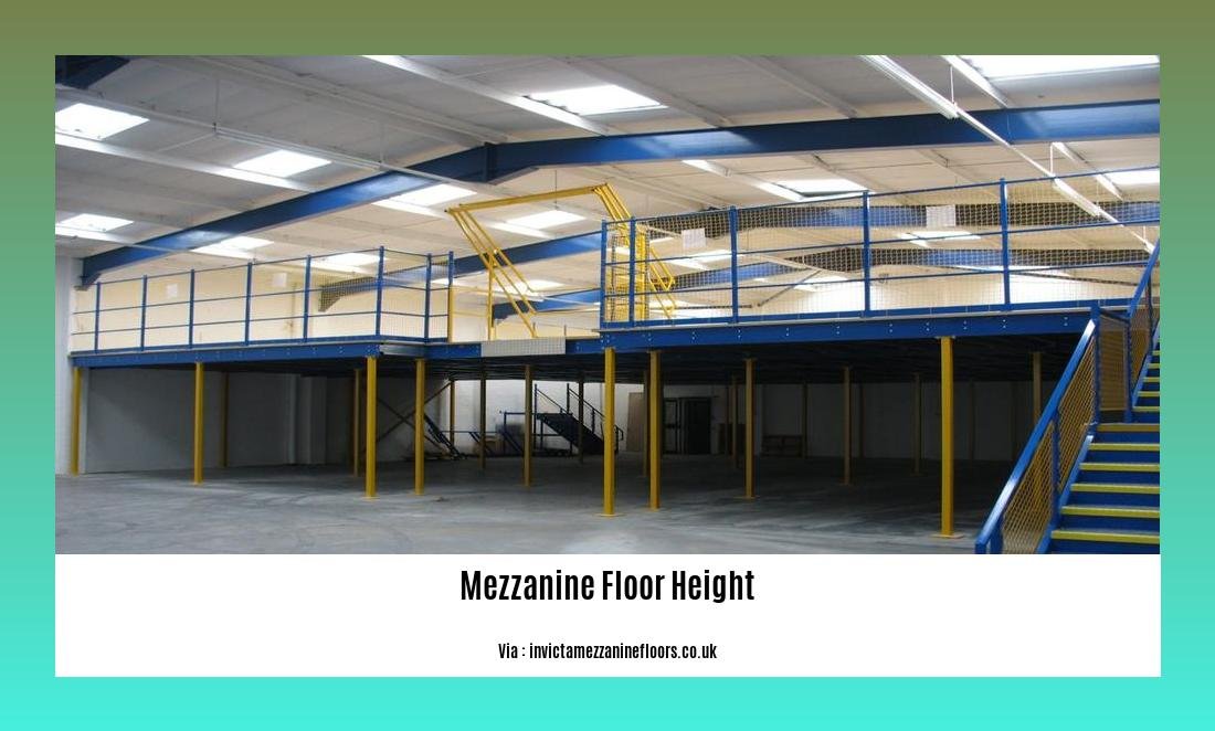 Mezzanine floor height