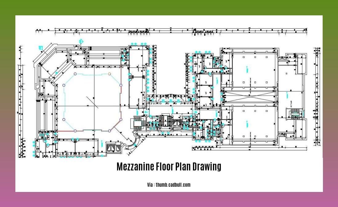 Mezzanine floor plan drawing