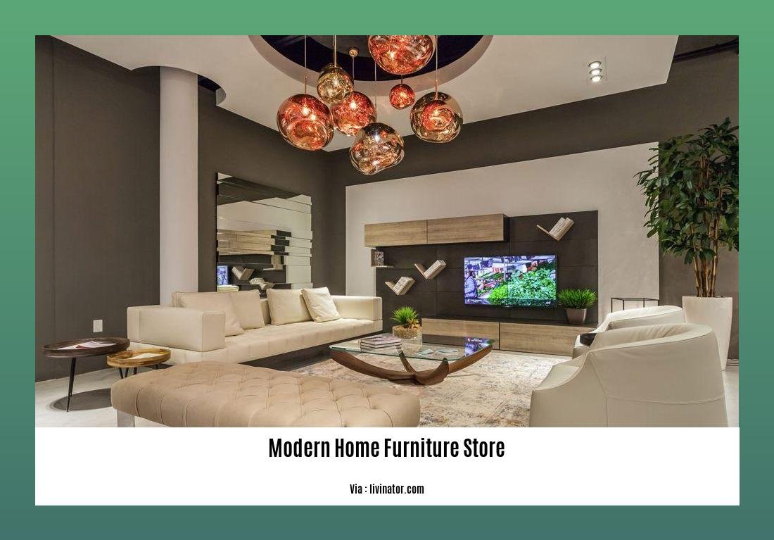 Modern home furniture store