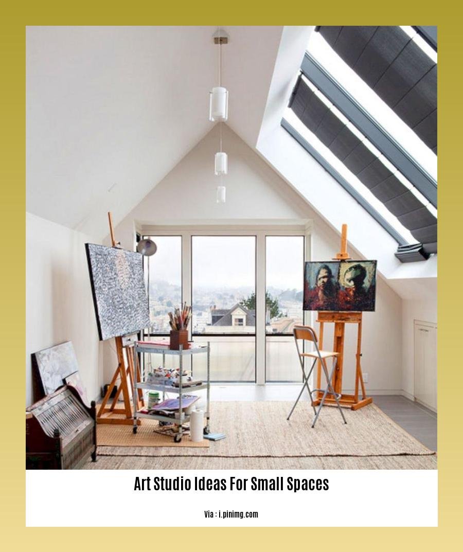 art studio ideas for small spaces