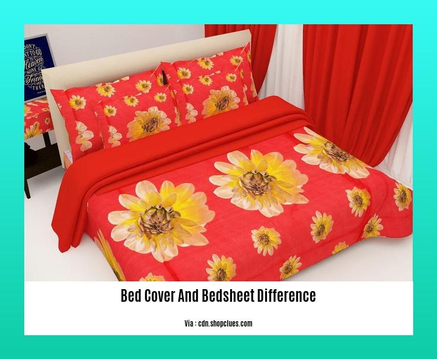 bed cover and bedsheet difference