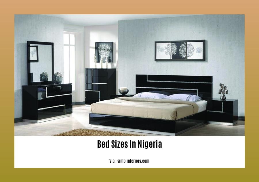 bed sizes in nigeria