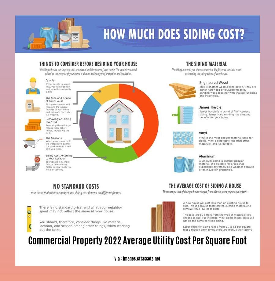 commercial property 2022 average utility cost per square foot