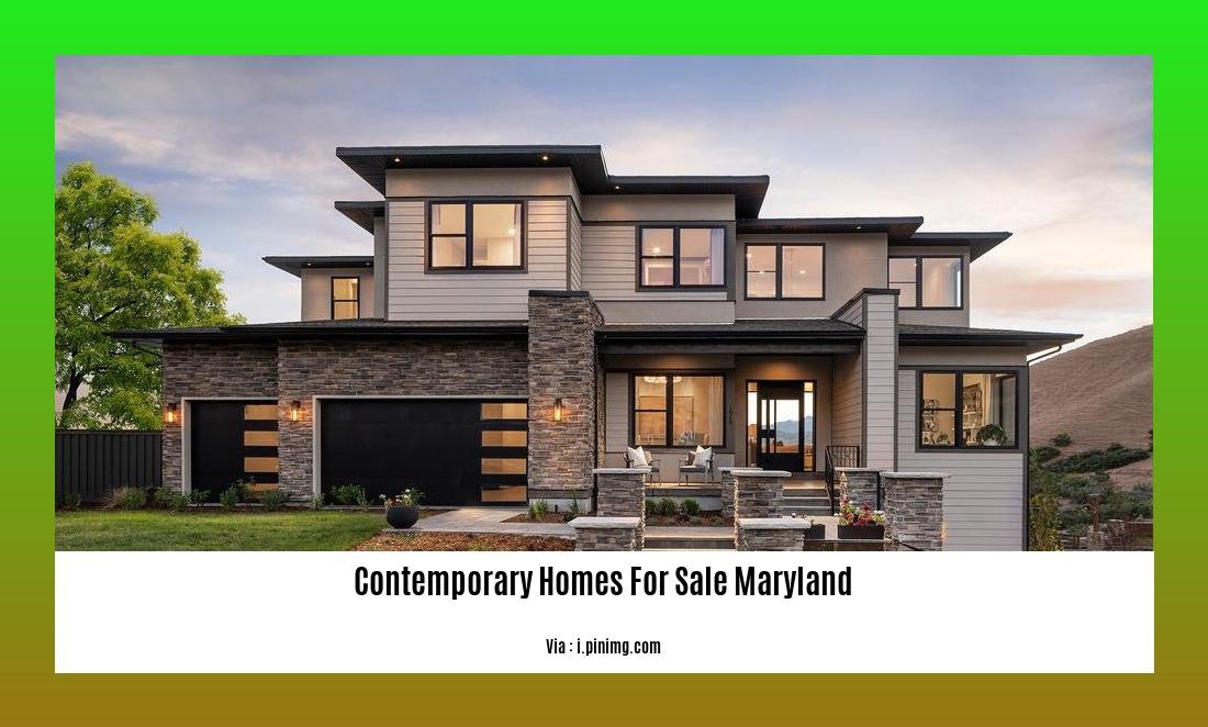 contemporary homes for sale maryland
