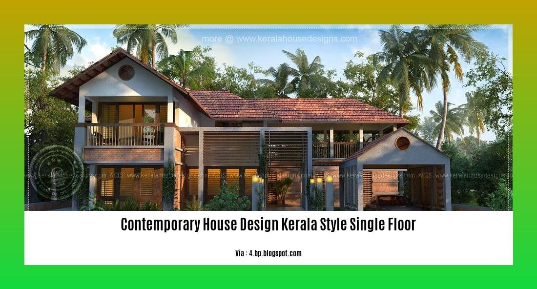 contemporary house design kerala style single floor