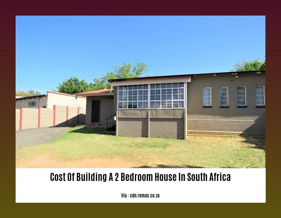 cost of building a 2 bedroom house in south africa