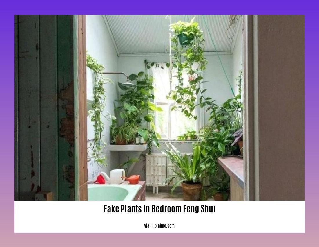 fake plants in bedroom feng shui