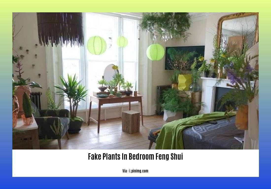 fake plants in bedroom feng shui