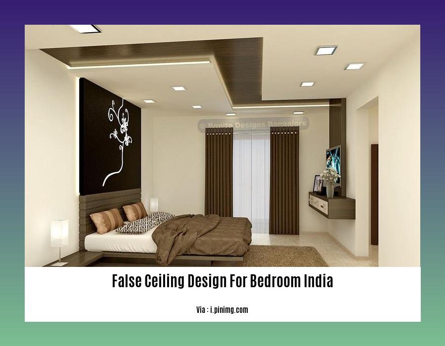 false ceiling design for bedroom india